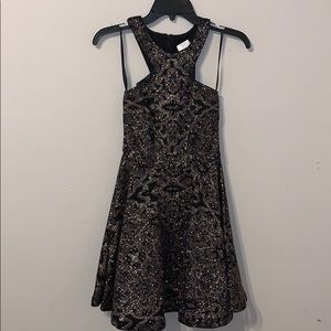 Women’s Black & Glitter Homecoming Dress!